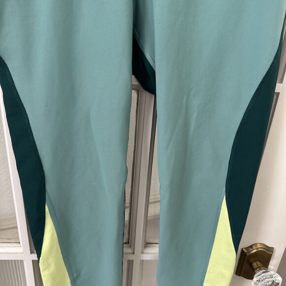 Old Navy Active Leggings Womens Large Green Powersoft High Rise Go-Dry Pull On - Picture 3 of 12